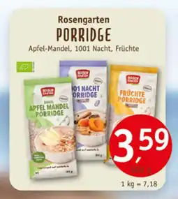 Erdkorn Biomarkt Rosengarten porridge Angebot