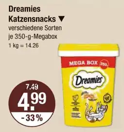 V Markt Dreamies katzensnacks Angebot