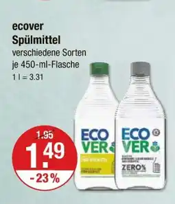 V Markt Ecover spülmittel Angebot