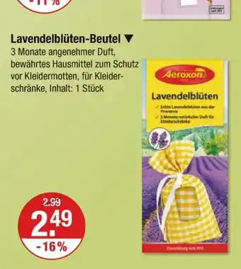 V Markt Aeroxon lavendelblüten-beutel Angebot