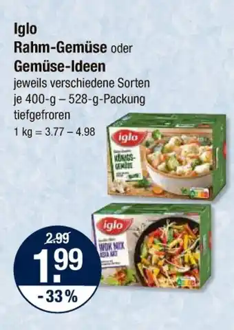 V Markt Iglo rahm-gemüse oder gemüse-ideen Angebot