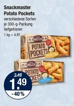 V Markt Snackmaster potato pockets Angebot