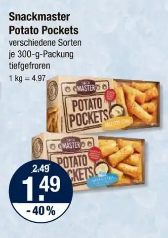 V Markt Snackmaster potato pockets Angebot