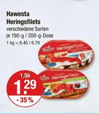 V Markt Hawesta heringsfilets Angebot