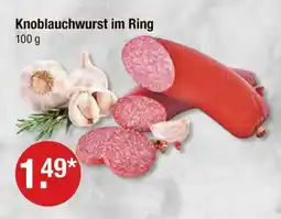 V Markt Knoblauchwurst im ring Angebot