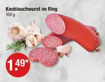 V Markt Knoblauchwurst im ring Angebot