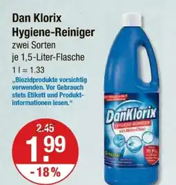 V Markt Dan klorix hygiene-reiniger Angebot