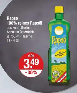 V Markt Rapso 100% reines rapsöl Angebot