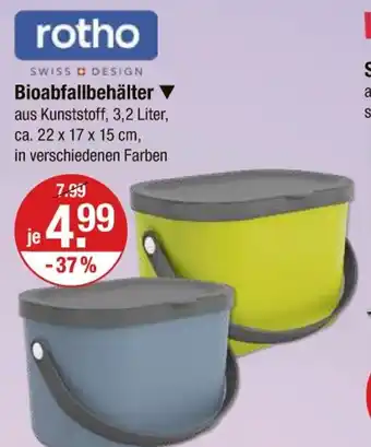 V Markt Rotho bioabfallbehälter Angebot