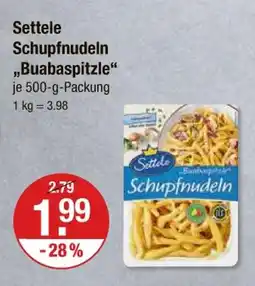 V Markt Settele schupfnudeln buabaspitzle Angebot