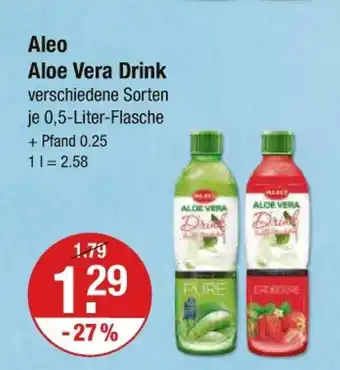 V Markt Aleo aloe vera drink Angebot