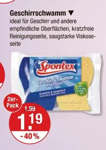 V Markt Spontex geschirrschwamm Angebot