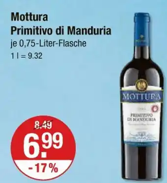 V Markt Mottura primitivo di manduria Angebot