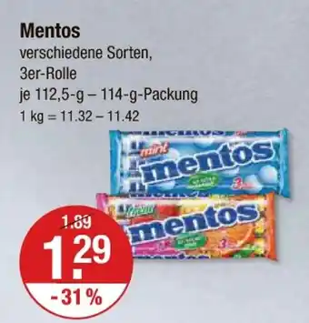 V Markt Mentos Angebot