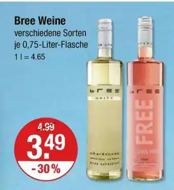 V Markt Bree weine Angebot