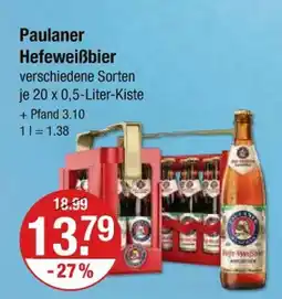 V Markt Paulaner hefeweißbier Angebot