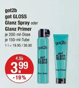 V Markt Got2b got gloss glanz spray oder glanz primer Angebot