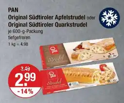 V Markt Pan original südtiroler apfelstrudel oder original südtiroler quarkstrudel Angebot