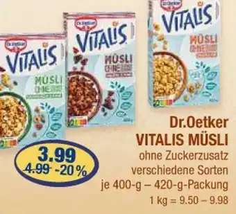 V Markt Dr. oetker vitalis müsli Angebot