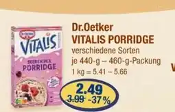 V Markt Dr.oetker vitalis porridge Angebot