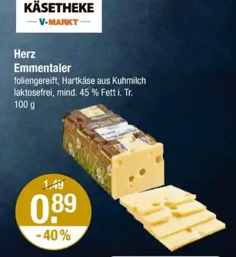 V Markt Käsetheke v-markt herz emmentaler Angebot