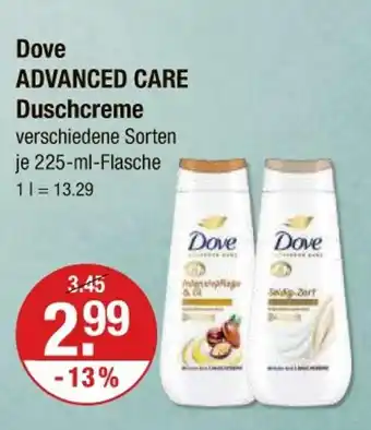 V Markt Dove advanced care duschcreme Angebot