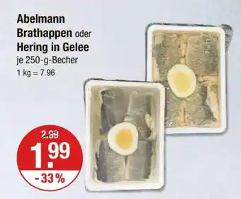 V Markt Abelmann brathappen oder hering in gelee Angebot