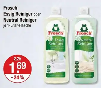 V Markt Frosch essig reiniger oder neutral reiniger Angebot