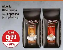 V Markt Alberto cafe crema oder espresso Angebot