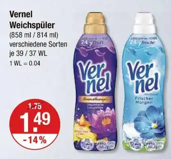 V Markt Vernel weichspüler Angebot