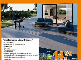 Globus Baumarkt Feinsteinzeug „Basalt Stone” Angebot