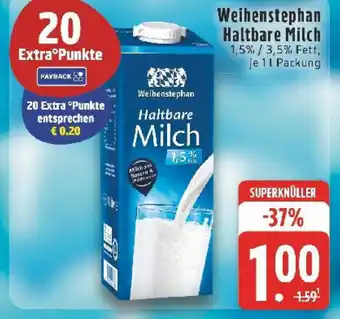 Edeka Weihenstephan Haltbare Milch Angebot