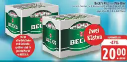 Edeka Beck's Pils oder Mix-Bier Angebot