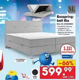 Netto Marken-Discount M. Boxspring- bett Rio Angebot