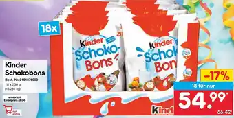 Netto Marken-Discount Kinder Schoko- Bons Angebot