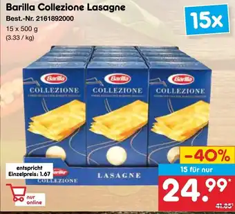 Netto Marken-Discount Barilla Collezione Lasagne Angebot