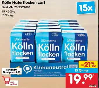 Netto Marken-Discount Kölln Haferflocken zart Angebot