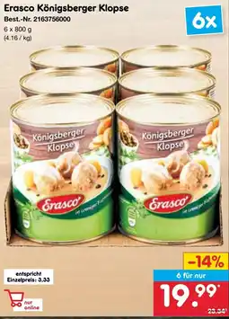 Netto Marken-Discount Erasco Königsberger Klopse Angebot