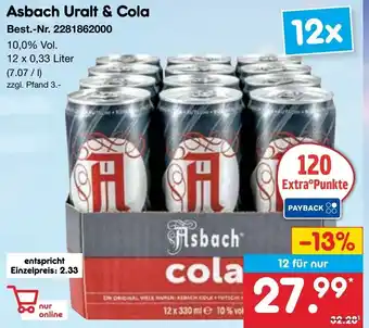 Netto Marken-Discount Asbach Uralt & Cola Angebot