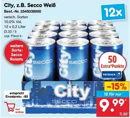 Netto Marken-Discount City, z.B. Secco Weiß Angebot