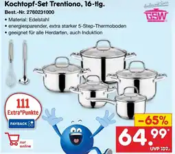 Netto Marken-Discount Kochtopf-Set Trentiono, 16-tlg. GSW Angebot