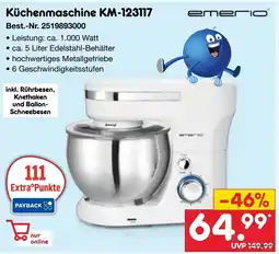 Netto Marken-Discount emero Küchenmaschine KM-123117 Angebot