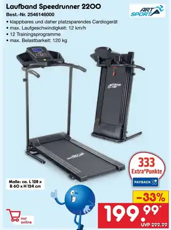 Netto Marken-Discount Laufband Speedrunner 2200 Angebot