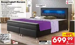 Netto Marken-Discount INTER Boxspringbett Monaco Angebot