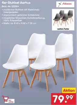 Netto Marken-Discount Albatros 4er-Stuhlset Aarhus Angebot