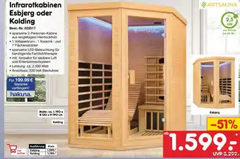 Netto Marken-Discount ARTSAUNA Infrarotkabinen Esbjerg oder Kolding Angebot