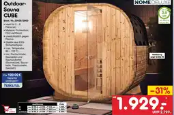 Netto Marken-Discount HOME DELUXE Outdoor- Sauna CUBE Angebot