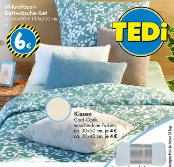 TEDi Mikrofaser- Bettwäsche-Set Angebot