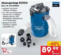 Netto Marken-Discount scheppach Absauganlage DC100 Angebot