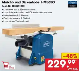 Netto Marken-Discount scheppach Abricht- und Dickenhobel HMS850 Angebot